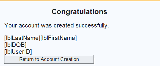 Validation Controls Interface